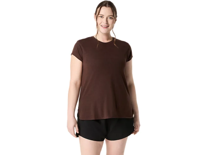 WOMEN'S HEATHER CREWNECK TOP