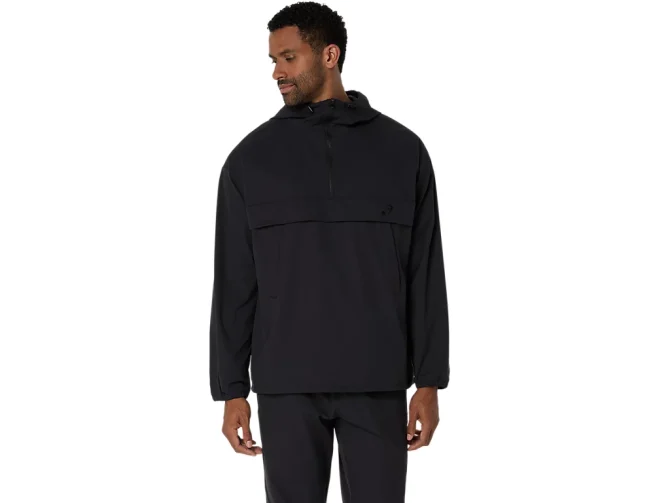 DOUBLE WEAVE RELAXED PULL OVER JACKET