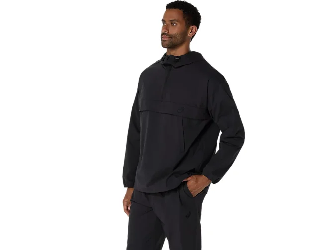 DOUBLE WEAVE RELAXED PULL OVER JACKET - Image 3