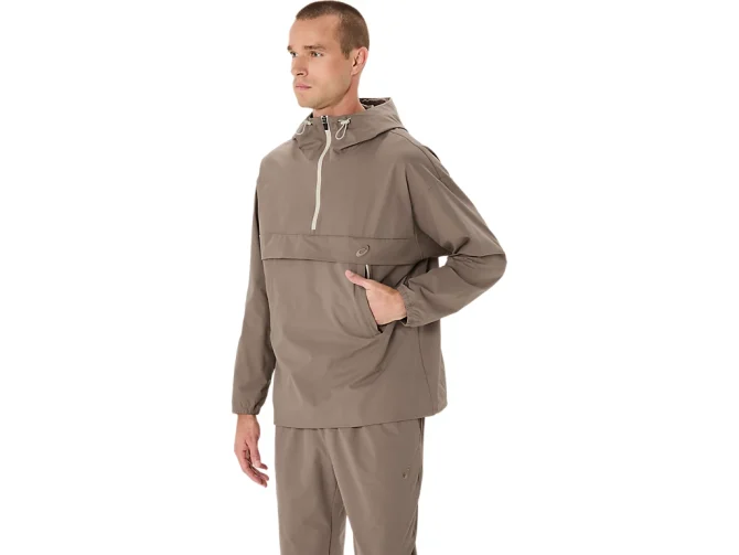 DOUBLE WEAVE RELAXED PULL OVER JACKET - Image 3