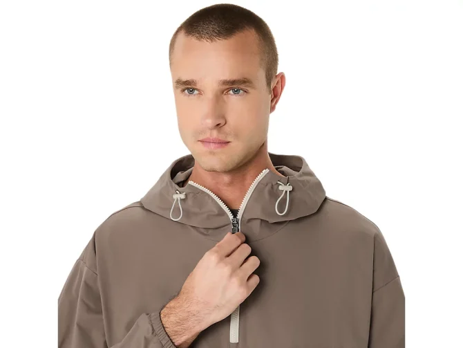 DOUBLE WEAVE RELAXED PULL OVER JACKET - Image 5