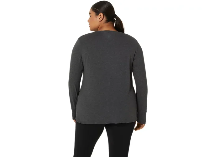 WOMEN'S LONG SLEEVE HEATHER TOP - Image 2