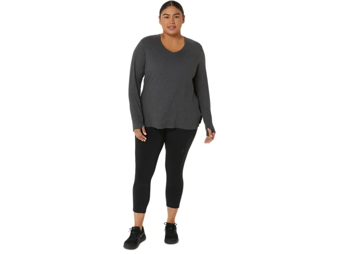 WOMEN'S LONG SLEEVE HEATHER TOP - Image 6