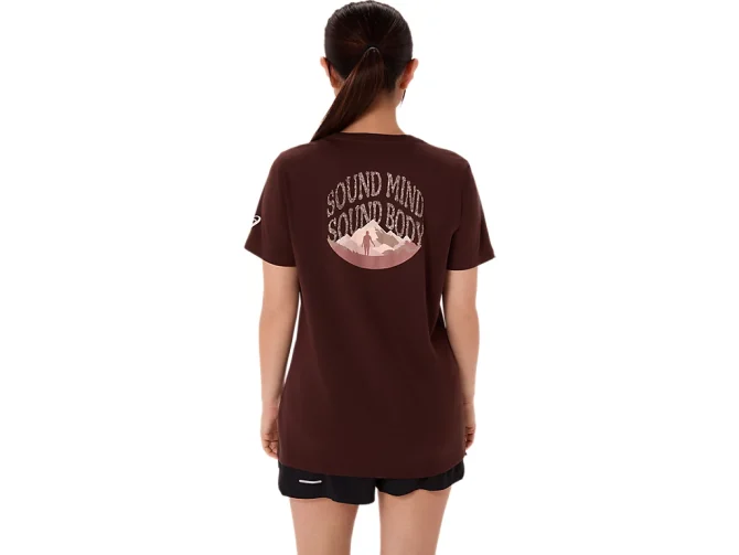 WOMEN'S ASICS NATURE V-NECK SHORT SLEEVE TEE - Image 2