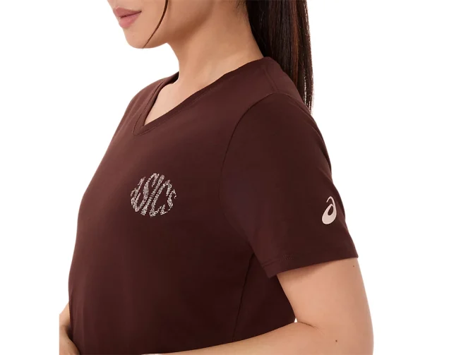 WOMEN'S ASICS NATURE V-NECK SHORT SLEEVE TEE - Image 5