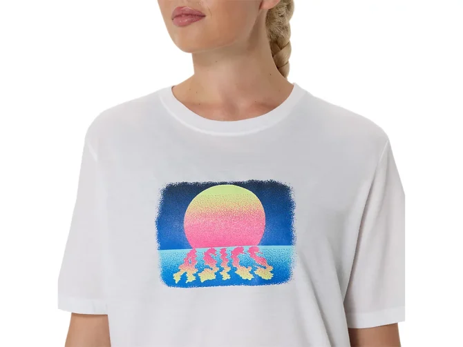 ASICS RETRO SUNSET SHORT SLEEVE TEE - Image 4